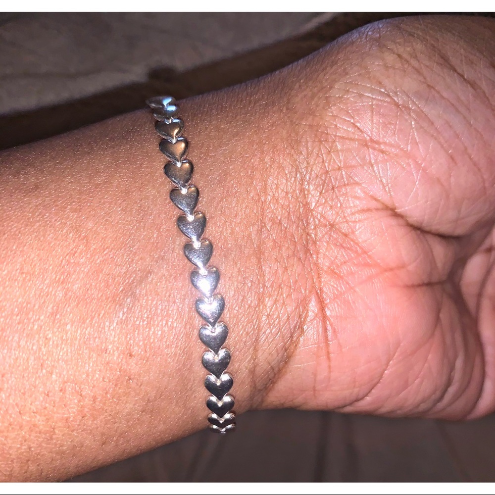 New SS Heart link Bracelet